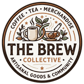 The Brew Collective gift card logo featuring coffee, tea, and artisanal goods.