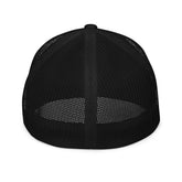 Back view of The Brew Collective trucker cap showcasing its closed-back design and breathable mesh for comfort.
