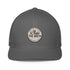 The Brew Collective trucker cap in gray with mesh back and round logo design for coffee enthusiasts.