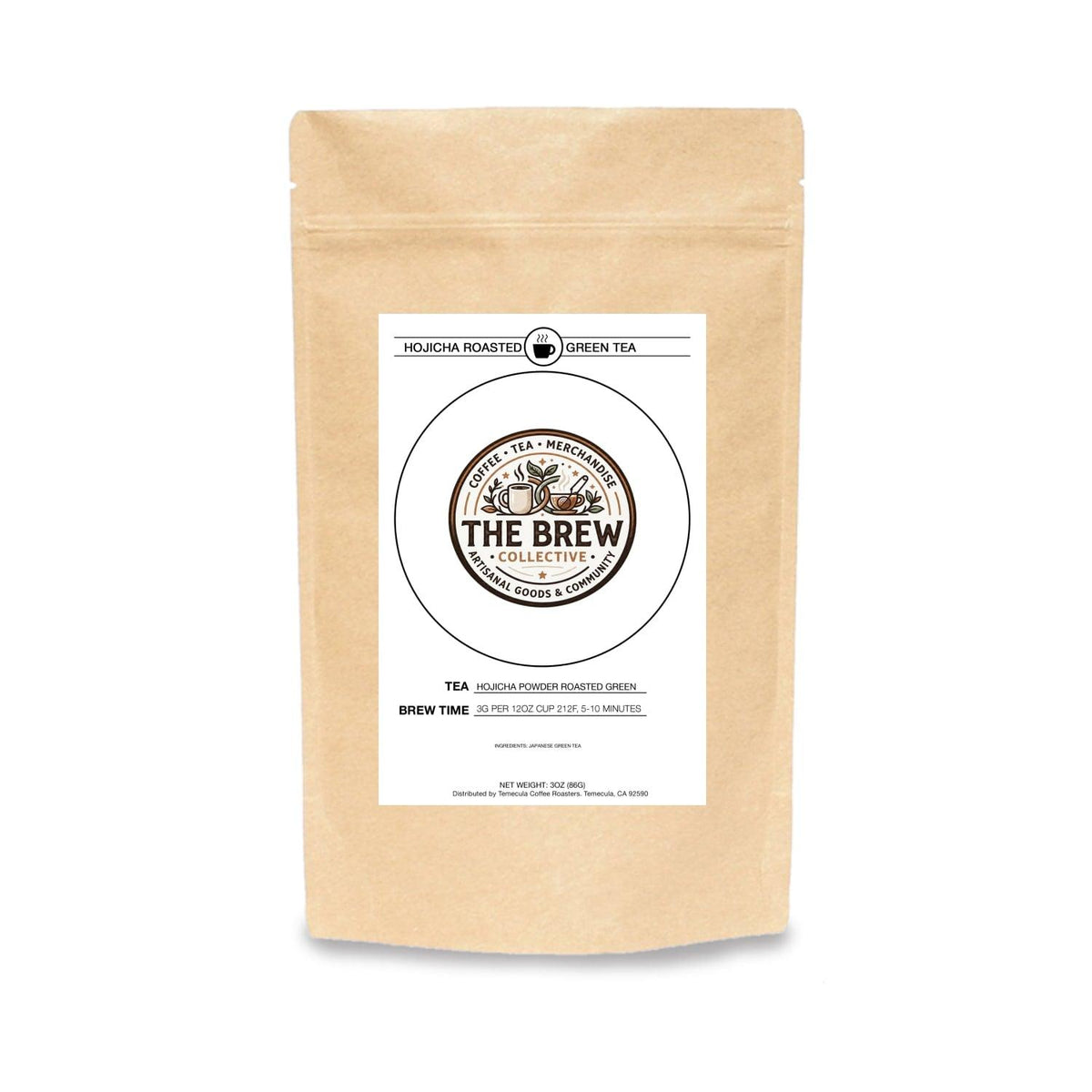 Hojicha loose leaf tea from The Brew Collective