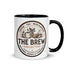 The Brew Collective mug with color inside showcasing logo and stylish design for coffee and tea lovers.